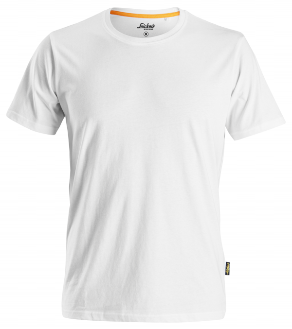 Snickers 2526 Luomupuuvillainen t-paita | White - 0900 | V-liftverkkokauppa.fi