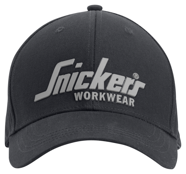 Snickers 9041 Logo-lippis | Black\Black - 0404 | V-liftverkkokauppa.fi